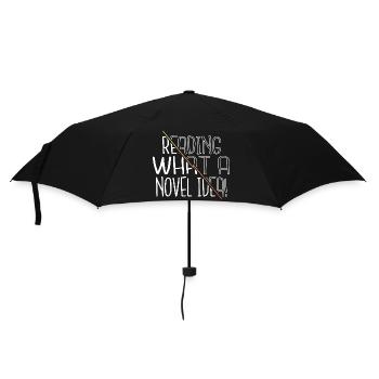 funny sayings bibliophile book keeper - Regenschirm (klein) - Schwarz - Vorne