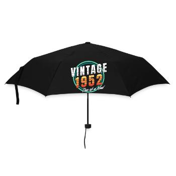 Vintage 1952 Hemd für Männer Frauen 71 Jahre alt 71. - Regenschirm (klein) - Schwarz - Vorne