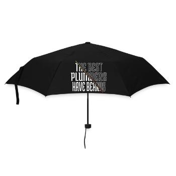 Barbe Règle Amour Visage Cheveux Barbes Café Drôle - Parapluie standard - noir - Devant