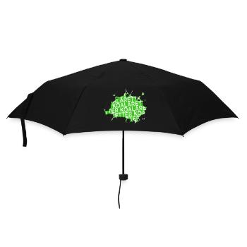 geek hund bday baby geburtstagsgeschenk büro - Regenschirm (klein) - Schwarz - Vorne