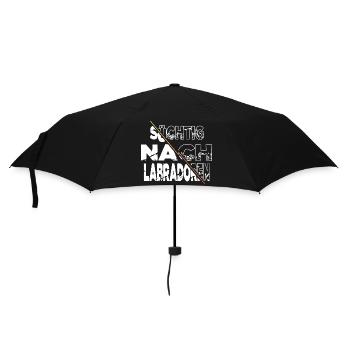 zitat spaß hund geschenkidee lieblingshund - Regenschirm (klein) - Schwarz - Vorne