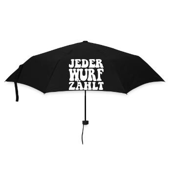Boule Spruch Kugeln für Bouler Boccia Spiel - Regenschirm (klein) - Schwarz - Vorne