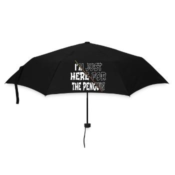 Quote Geek Dancing Penguin Short Sayings Ice - Umbrella (small) - black - Front