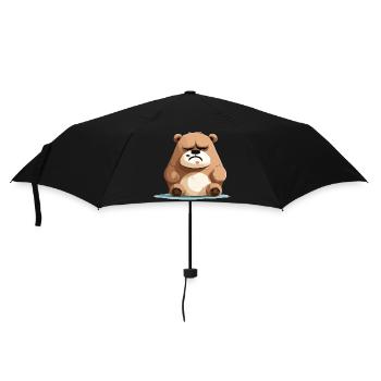 Titi the sad bear - Umbrella (small) - black - Front