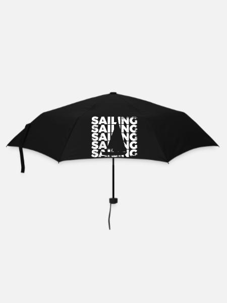 Segelboot - Regenschirm (klein) - Schwarz
