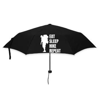 Hiking Mountain Hikers Mountain Hiking Hike - Umbrella (small) - black - Front