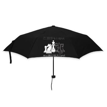 SCHACH IST EIN ANDERES NIVEAU - Regenschirm (klein) - Schwarz - Vorne