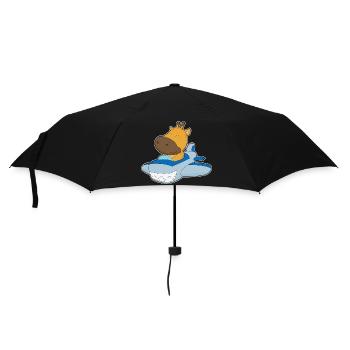 Giraffe Airplane - Umbrella (small) - black - Front