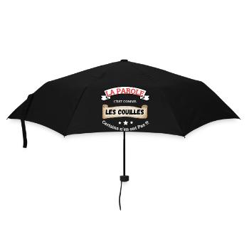 Speech is like balls - Umbrella (small) - black - Front