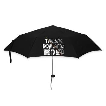 I Love Books Birthday Present Idea Art Animal Love - Umbrella (small) - black - Front