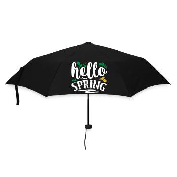 Hello Spring - Umbrella (small) - black - Front