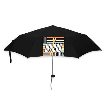 No My Car Isn't Done Yet Funny Garage Mechanic - Umbrella (small) - black - Front
