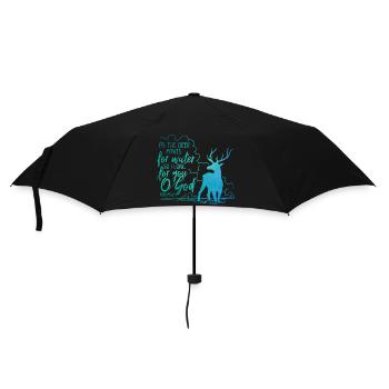Comme le cerf halète pour l’eau - Parapluie standard - noir - Devant