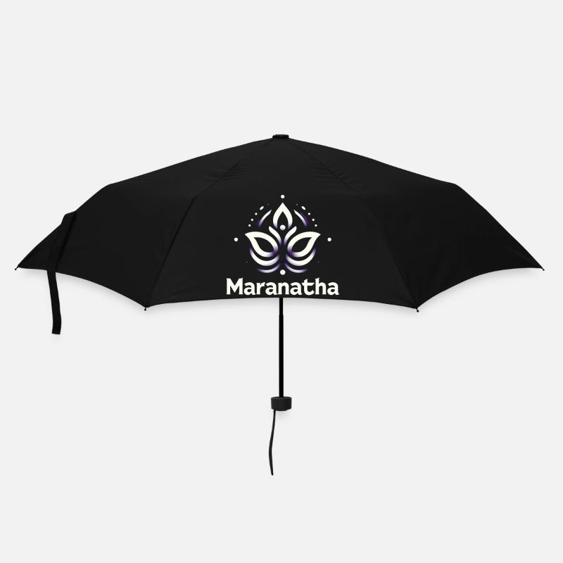 Maranatha Christ arrive bientôt - Parapluie standard - noir