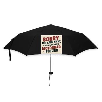 Sorry I can't, I have to clean my motorcycle - Umbrella (small) - black - Front
