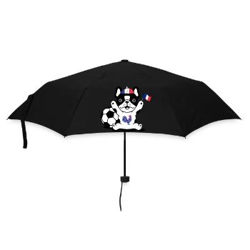 Bulldog supporter français - Parapluie standard - noir - Devant