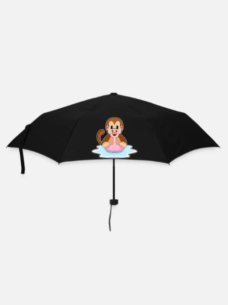 Monkey Flamingo - Umbrella (small) - black