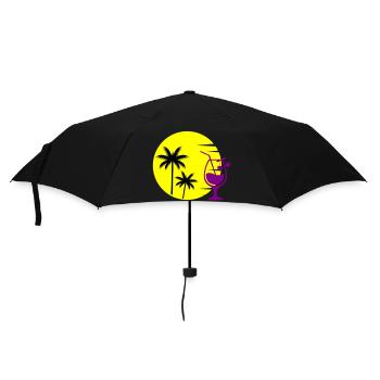 cocktail sunset - Umbrella (small) - black - Front
