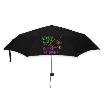 PTA Halloween | Witch by night - Regenschirm (klein) - Schwarz - Vorne