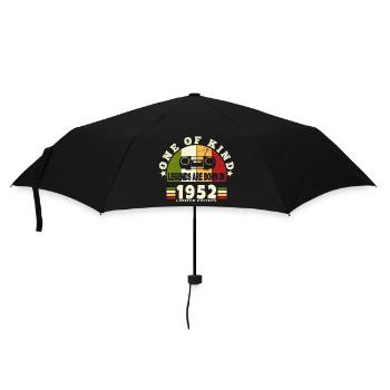 1952 Geburt der Legende 1952 Jahrgang 1952 Geburtstage - Regenschirm (klein) - Schwarz - Vorne