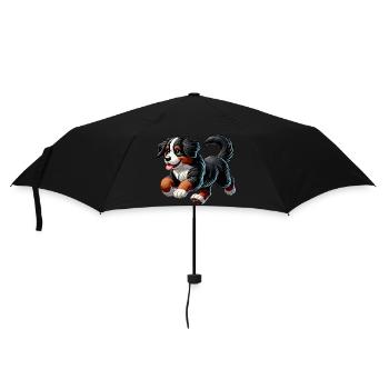 Bernese Mountain Dogs - Umbrella (small) - black - Front