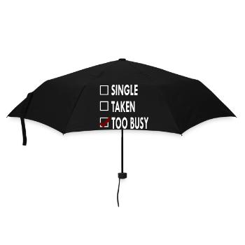 SINGLE TOO BUSY - Parapluie standard - noir - Devant