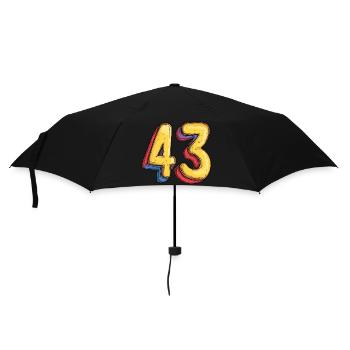 43 Number Comic - Umbrella (small) - black - Front