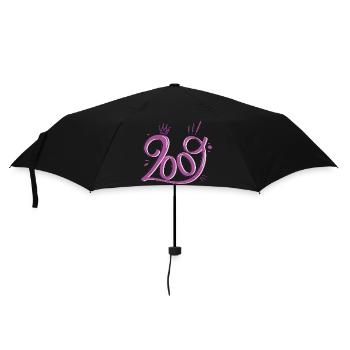 17th Birthday Girl Born 2009 Gift - Umbrella (small) - black - Front
