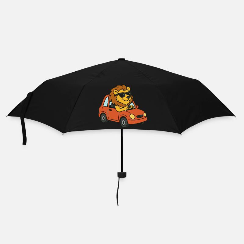 loewe auto - Regenschirm (klein) - Schwarz