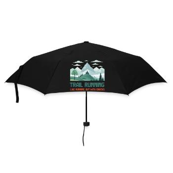 Trailrunning - Regenschirm (klein) - Schwarz - Vorne