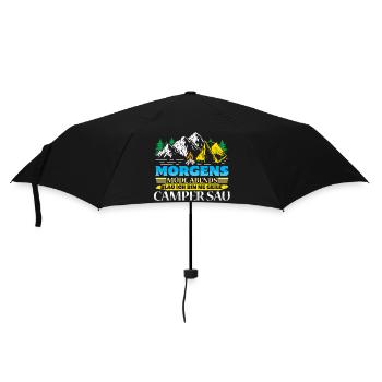 Camper Camping Caravane Dicton - Parapluie standard - noir - Devant