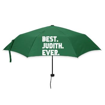 Best Judith Ever Geschenk Spruch - Regenschirm (klein) - Flaschengrün - Vorne