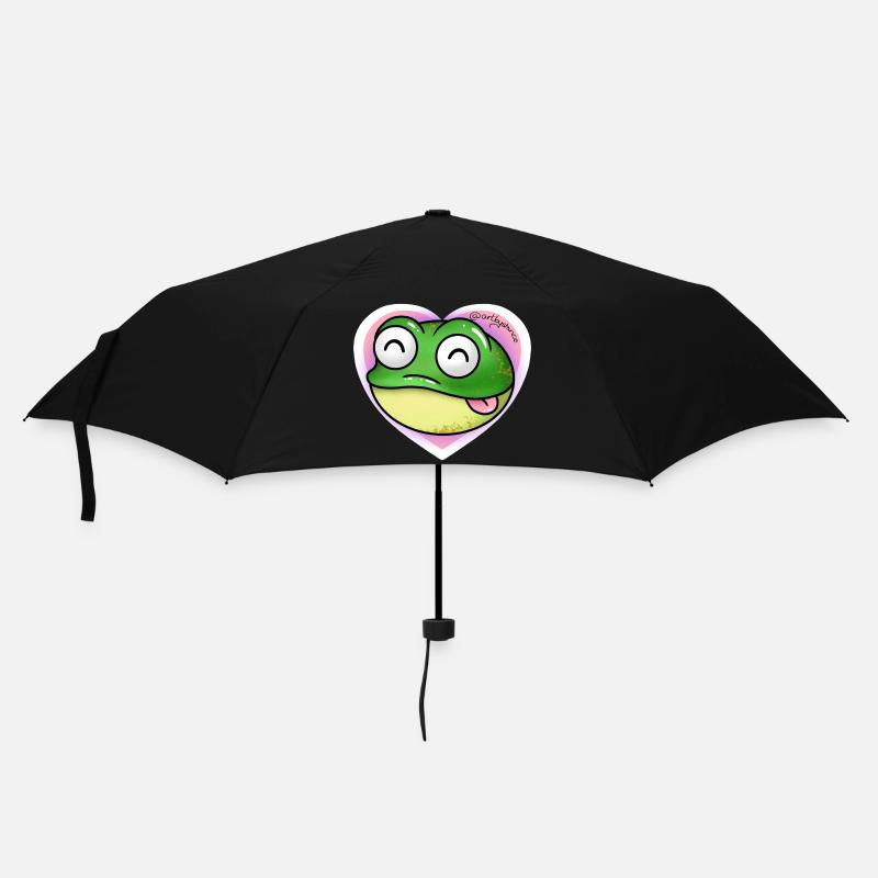 Frosch - Regenschirm (klein) - Schwarz