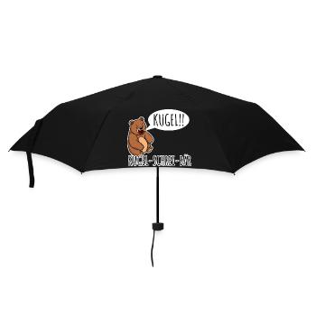 Kugelschrei-Bär Ein Bär der Kugel schreit! Random - Regenschirm (klein) - Schwarz - Vorne