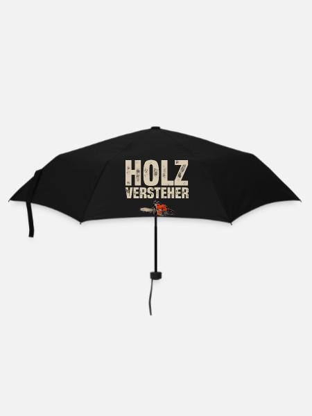 Holzfäller - Regenschirm (klein) - Schwarz