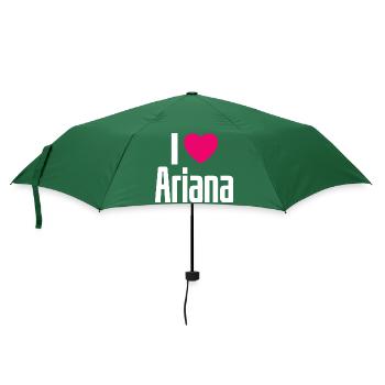I Love Ariana Pink Heart I Love Ariana - Umbrella (small) - bottlegreen - Front