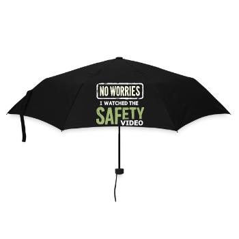No Stress Safety Video Memes - Umbrella (small) - black - Front