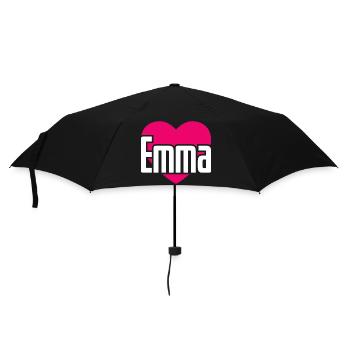 I Love Emma Pink Heart I Love Emma - Umbrella (small) - black - Front