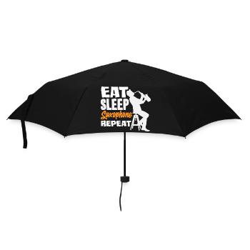 Saxophone Eat Sleep Répétition Saxophoniste - Parapluie standard - noir - Devant