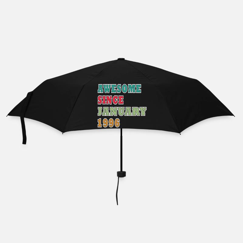 Januar 1996 Vintage-Retro-Geburtstagsgeschenk - Regenschirm (klein) - Schwarz