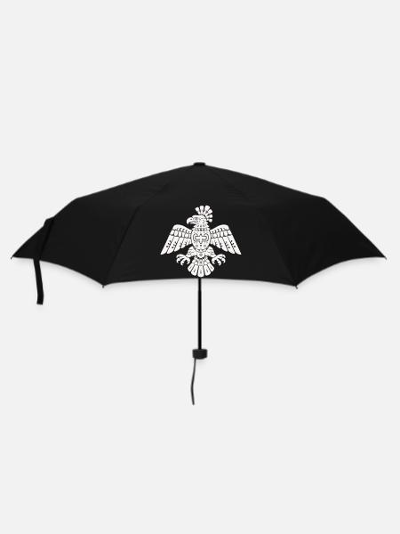 Aztekischer Adler Totem Muster - Regenschirm (klein) - Schwarz