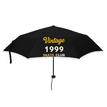 Vintage 1999 Skate Club Retro Birth Year Gift - Umbrella (small) - black - Front