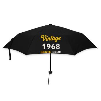 Vintage 1968 Skate Club Retro Geburtsjahr Geschenk - Regenschirm (klein) - Schwarz - Vorne