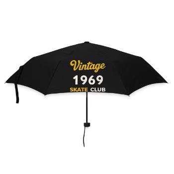 Vintage 1969 Skate Club Retro Geburtsjahr Geschenk - Regenschirm (klein) - Schwarz - Vorne