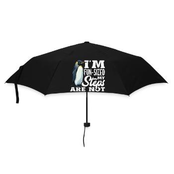 Warte Auf Mich, Ich Habe Kleine Beine - Regenschirm (klein) - Schwarz - Vorne