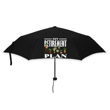 Amoureux des plantes : mon plan de retraite Plants - Parapluie standard - noir - Devant