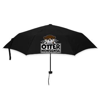Otter Nonsense Funny Pun Otter Love Saying - Umbrella (small) - black - Front
