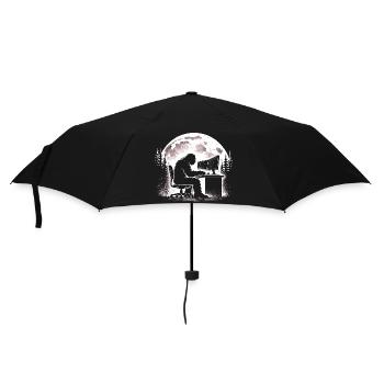 Bigfoot Programmierer - Regenschirm (klein) - Schwarz - Vorne