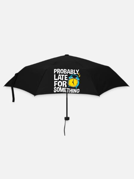 ProkrastinationFaul Faulheit Faulenzer - Regenschirm (klein) - Schwarz