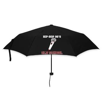 Vinyle DJ Hip-Hop des années 90 Old School - Parapluie standard - noir - Devant